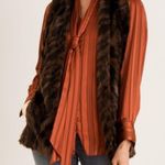 Chico's Chico’s Shadow-Stripe Removable Scarf Blouse Photo 0