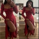 House Of CB  'Sebille' Ruby Corset‎ Midi Dress NWOT size XS Photo 3