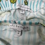 PJ SALVAGE Women M Pajama Set Margarita Drinks Limes Striped Super Soft NWT Blue Size M Photo 5