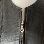 Oakwood Vintage Leather Zip Vest Black Size M Photo 1