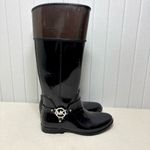 Michael Kors  Fulton Tall Rain Boots Black and brownSize 8 Photo 0