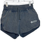 Alphalete Mineral Wash French Terry Cotton Dolphin Shorts Womens Size S Photo 0