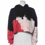 RE/DONE REDONE Colorblock Pattern Women’s Red Black & White Sweatshirt Hoodie Size Small Photo 1