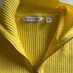 Calvin Klein Jeans Calvin Klein Yellow Zip Up Mock Neck Top Size M Photo 2