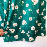 Francesca's Francesca’s Miami Green Floral Print Cropped Strapless Jumpsuit Photo 4
