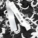 AQUA NEW Womens XS Floral Lace Crochet Overlay Sheath Dress Black White Photo 7