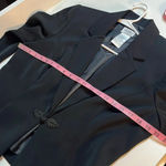 Vintage blazer Ann Travis black embroidered size 10 loop knot fall blazer jacket Photo 5