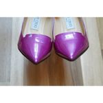 Jimmy Choo Ari Stiletto High Heels Pumps Patent Leather Hot Pink Size 36 Photo 5