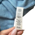 Athleta  XL‎ Blue Ribbed Knit cashmere blend Dress 3/4 Sleeve Scoop Neck Casual Photo 4