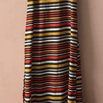 Timing Red Orange/Yellow/Cream/Black Striped Maxi Dress Size S GUC Photo 0