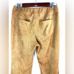 Soft Surroundings  S Western Faux Suede Tan Boot Cut Pants - Petite Photo 4