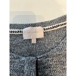 Skies Are Blue  Women's Gray Black Full‎ Zip Button Knit Sweater Jacket Size M Photo 3