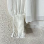 Aritzia Wilfred Valencia Blouse in White Size S Long Sleeve Chiffon Photo 6