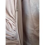 Dessy Collection Vivian Diamond Formal Long Bridesmaid Dress Size 16 Tan Photo 7