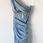 House Of CB Clementine Cut Out Mini Dress in Baby Blue Photo 2