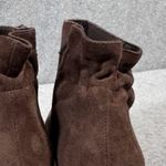 Munro Women's Brown Suede Ankle Booties Scrunch Heel Comfort Casual Size 8.5 Photo 2