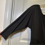 Laundry by Design  Black Elbow Sleeve Rhinestone Accent Dress 8 Photo 4