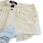 REWASH Light Wash White Ripped Shorts Photo 1