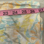 BP  Women’s Size Medium Floral Paisley‎ Ruched Mini Pastel Halter Lined Dress New Photo 5