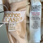 Boohoo Occasion Dress 6 White All Over Lace Bodycon Midi New Photo 7