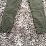 Rock & Republic Olive Green Cropped Pants with Grommets – Size 12L Photo 1