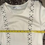 Trina Turk  Womens Size 4 Cream Ivory Naomi Studded Ponte Pocket Front Mini Dress Photo 11