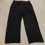 Gap  Pants Womens XL Wide Leg Pull On Stretch High Rise Beachy Coastal Black Pock Photo 0