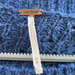 Free People Navy Textured Knit Sweater Photo 1