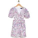 French Connection  White Floral Embroidered Cutout Fit & Flare Mini Dress Size 10 Photo 9