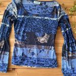 Boutique Vintage Bell Sleeve Bohemian Semi Sheer Trendy Summer Top Photo 0