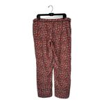Marni Pants Womens 10 Red Silk Abstract Floral Print Flowy Wide Leg Photo 1