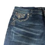 GRACE IN LA  Jeans Womens Embellished Flap Rhinestones Boot Cut 31" Measures 37" Photo 2