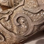 Corral Glitter Inlay Western Cowboy Boots Women’s 8.5M Cream Studded Distressed Photo 8