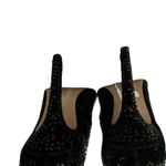 ZARA Basics Black Velvet Embellished Stiletto Heels EU 38 US 8 Photo 3