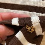St. John Sport Women’s Brown & White Striped Cropped Knit Sweater Sz Sm Photo 69
