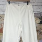 Ellen Tracy Classic Cream Wide Leg Side Zip Pant 8  Photo 3