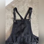 Madewell Adirondack Short Overalls Shortalls Black Denim 100% Cotton Size Medium Photo 5