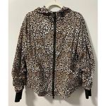 Free People FP Movement Printed Run Wild Jacket in Leopard S Leopard Animal EUC Photo 0