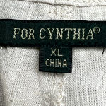 For Cynthia | XL | Natural Linen Blend Wide Leg High-Rise Front Pocket Trouser Photo 3