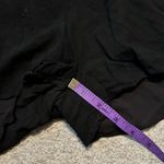 4SI3NNA Fringe black mesh sheer vneck romper black‎ size large Photo 7