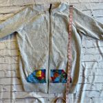 Superdry Full Zip Sweatshirt Medium Gray World Map Womens Unisex Globe Travel Photo 6