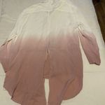 BB Dakota  Pink White Buttonup Shirt Size XS Professional Open Back‎ Photo 3