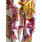 Pink Blush Maternity Paisley Shift Floral Dress Size Large 3/4 Roll Tab Sleeve Photo 7