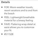 Athleta NWOT Calistoga Charcoal Black Beach Coverup Pool Resort New Photo 9