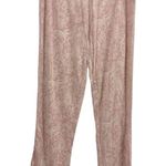 Lucky Brand  Dusty Pink Cream Soft Pajama Loungewear PJ Drawstring Waist Pants M Photo 3