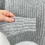 Aerie  Womens XS Gray Cable Knit‎ Mock Neck Pullover Sweater Casual Warm Cozy Photo 4