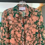 THE SHIRT Pleated Floral Chiffon Long Sleeve Dress Size XS Photo 1