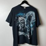 Distressed Vintage Y2K T Shirt Skeleton Mythical Creatures XL Black Graphic Tee Photo 13