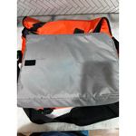 The North Face  Messenger Laptop Bag Orange Black Shoulder Bag w/ FAUSTO Embroid Photo 7