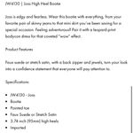 Jewel Badgley Mischka Joss Black Rhinestone Heeled Booties Size 9 Photo 3